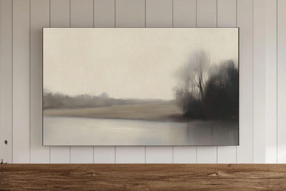 Minimalist Art Frame Tv Wall Samsung Screensaver Moody Abstract Background