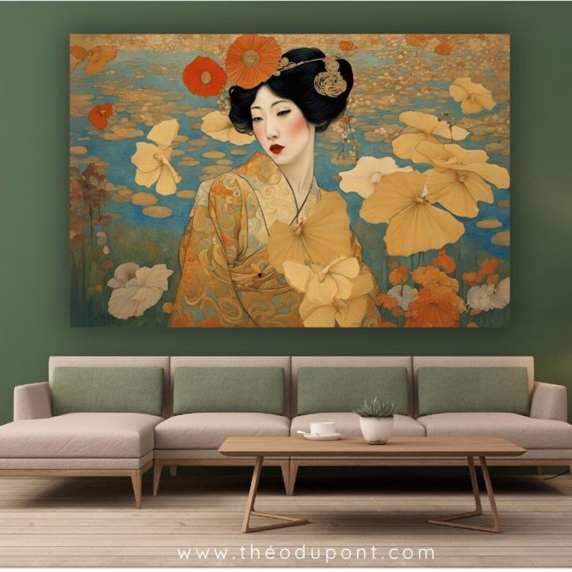 Les Japonaises 1, Japanese French Art Nouveau Art Print