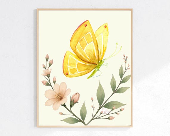 Butterfly Wall Art For Kids Butterfly Nursery Art Nursery Wall Art Kids Room Wall Art Butterfly Art