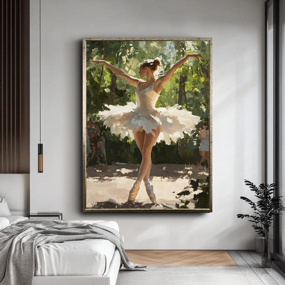 Ballerina in Nature Wall Art Print, Modern Dance - Image 4