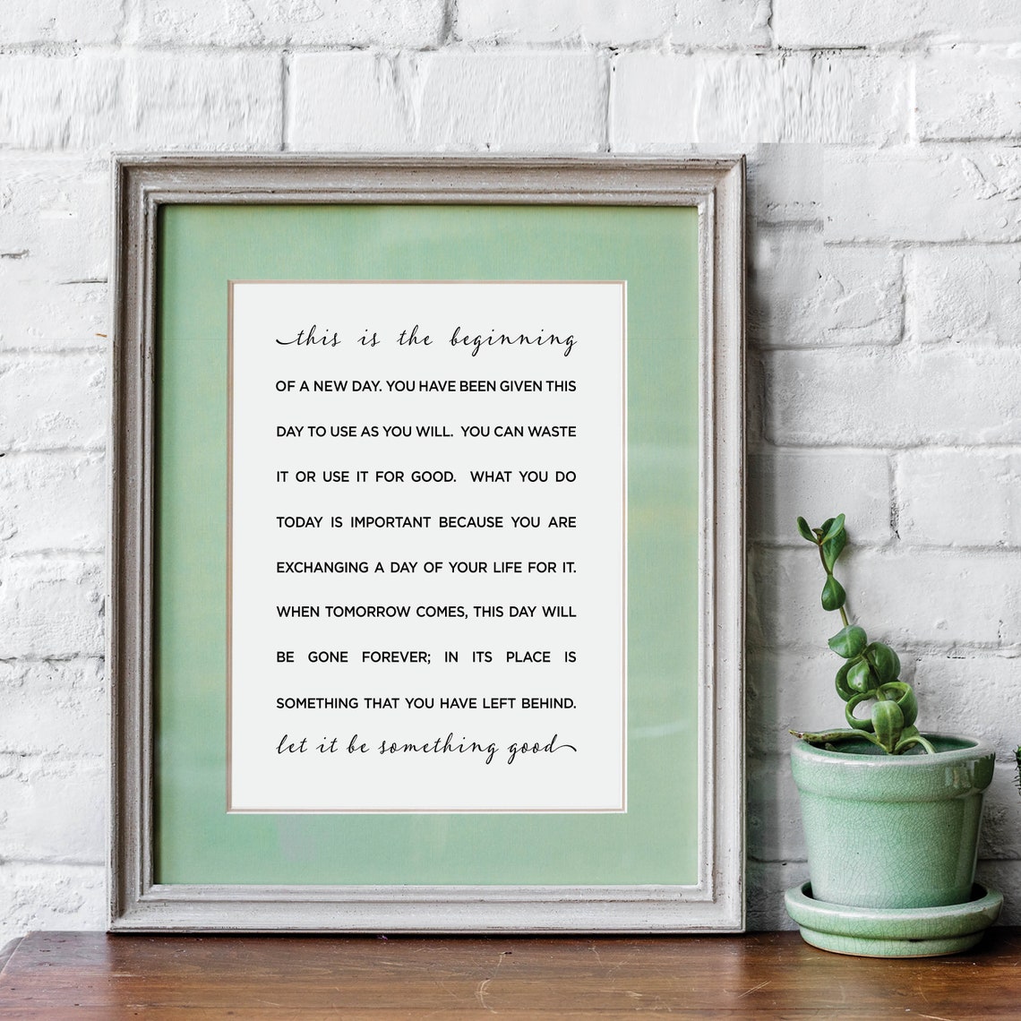 This Is the Beginning of a New Day Motivational Poster Home Decor - Image 2