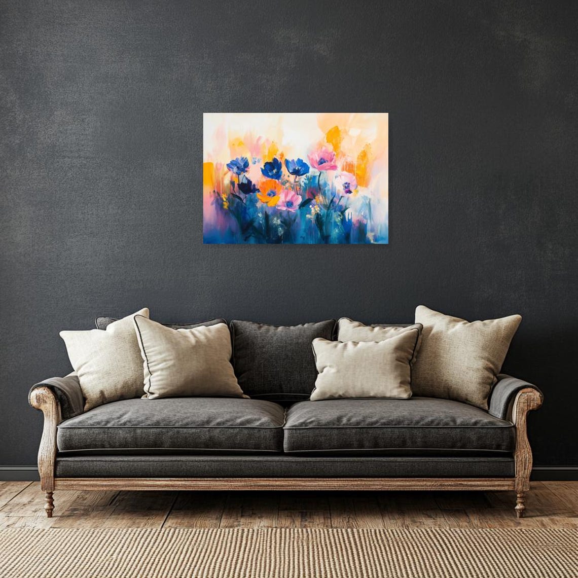 Custom Floral Wall Art Inspired By Van Gogh Bold Colorful Prints For Home Decor - Image 3