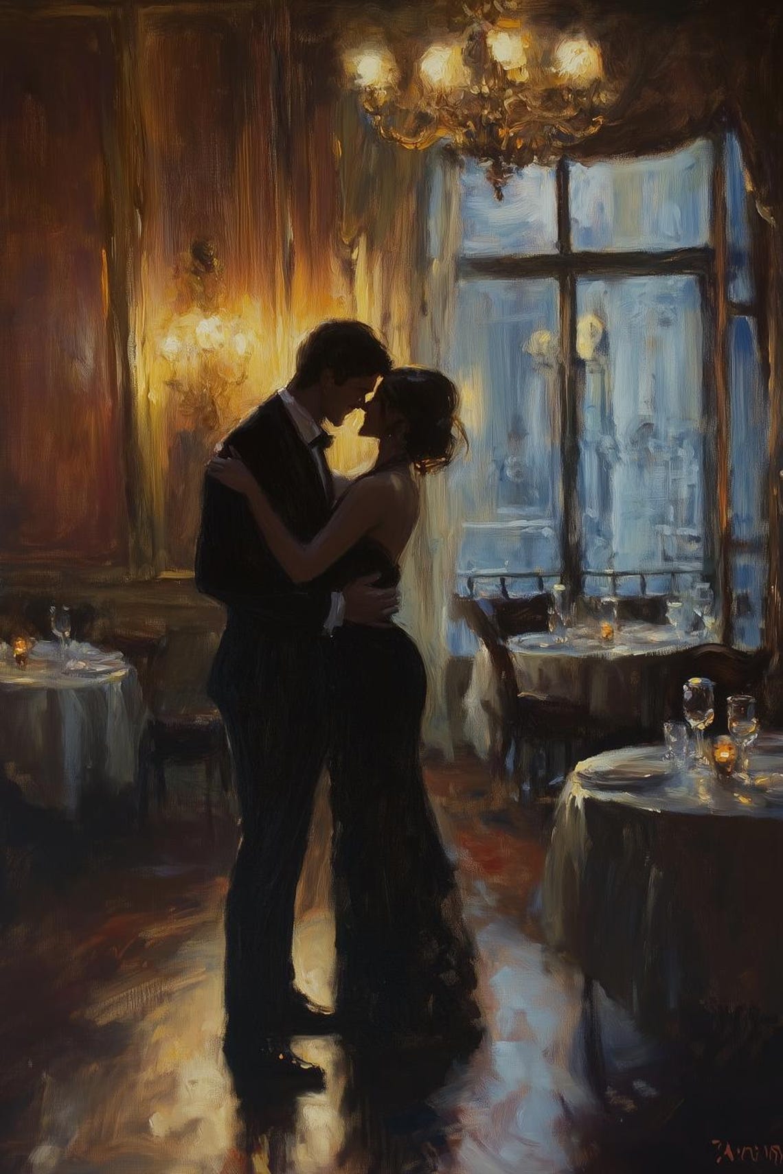 Elegant Passionate Dance Print Inspired By Renoir Romantic Wall Art For Home Decor And Modern Interiors