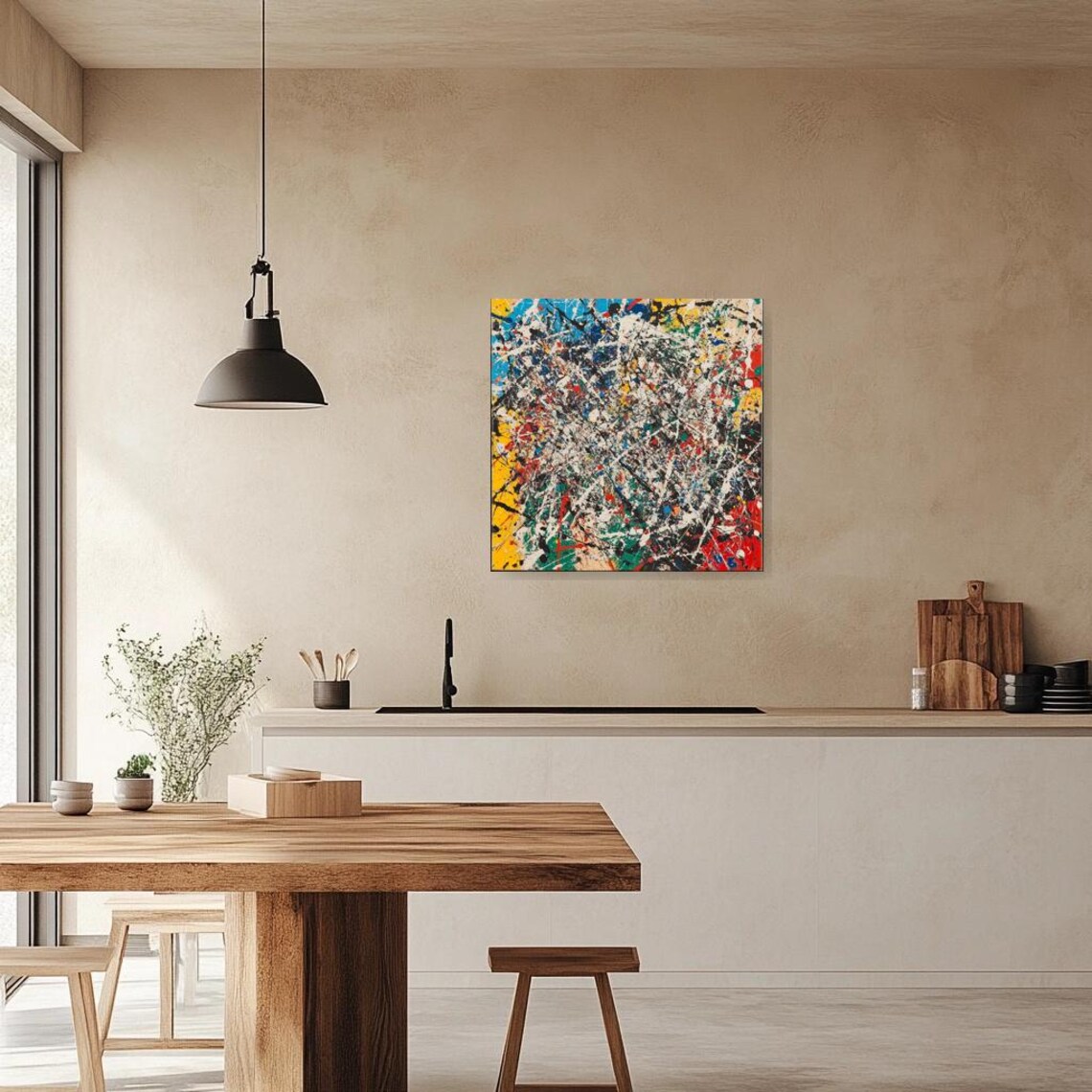 Abstract Expressionist Artwork Inspired By Jackson Pollock - Image 2