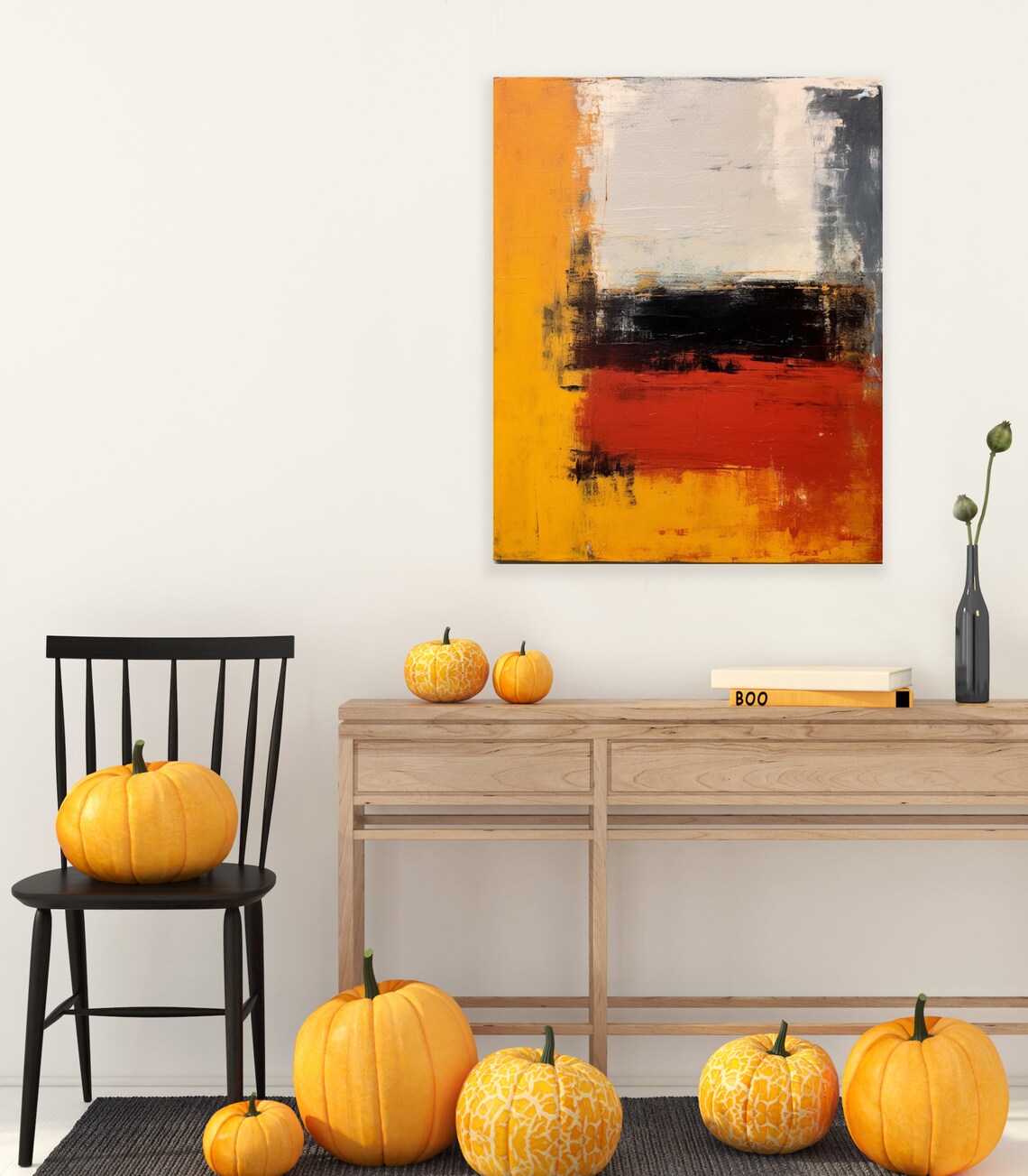 Mark Rothko Style Yellow L Abstract Art Print - Image 2