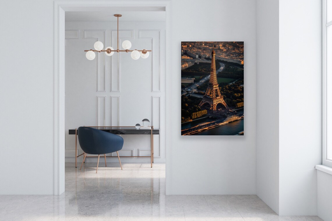 Eiffel Tower, Aerial Photograph - Image 2