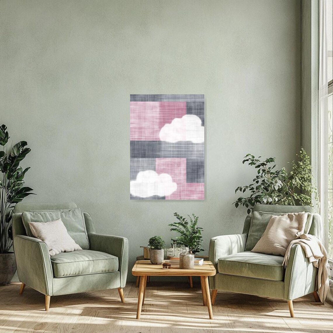 Abstract Cloud Print Inspired by Mark Rothko - Image 3