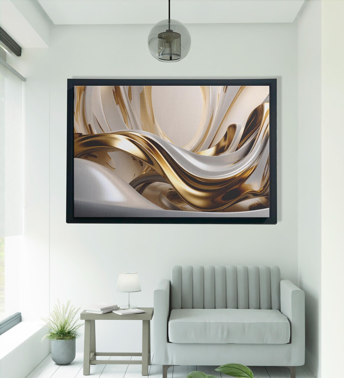 Abstract Marble Poster, Luxury Living Room Decor - Image 2