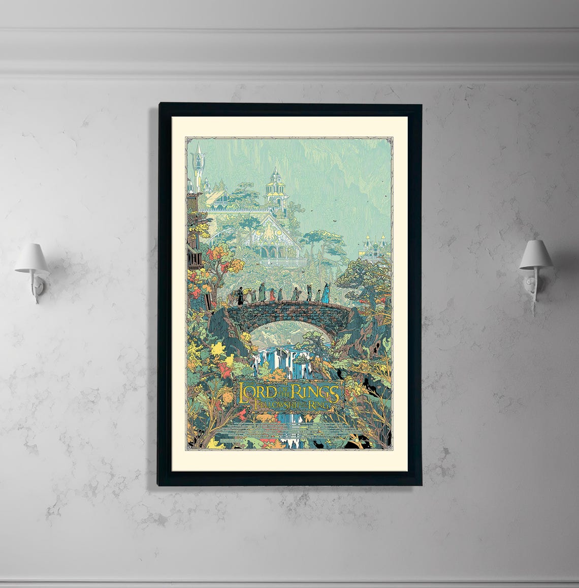 Lord Of The Rings Movie Poster, Game Room Decor