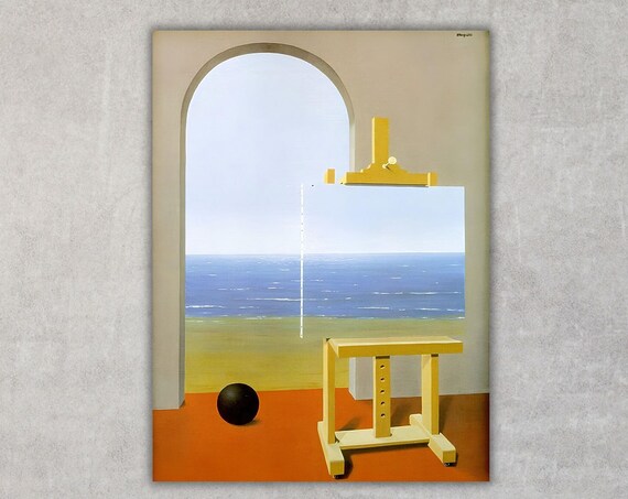 Rene Magritte The Human Condition Easel Seascape Surreal Painting Poster