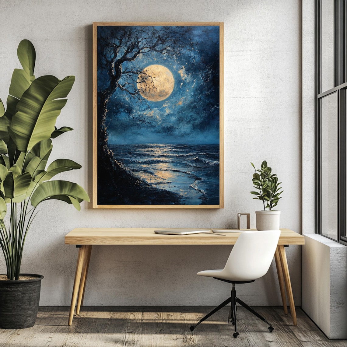 Mystical Moon, Celestial Wall Decor Art Print - Image 3