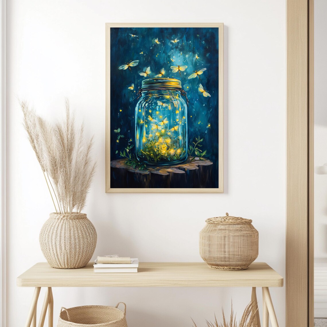 Fireflies, Mystical Nature-Inspired Art Print - Image 2