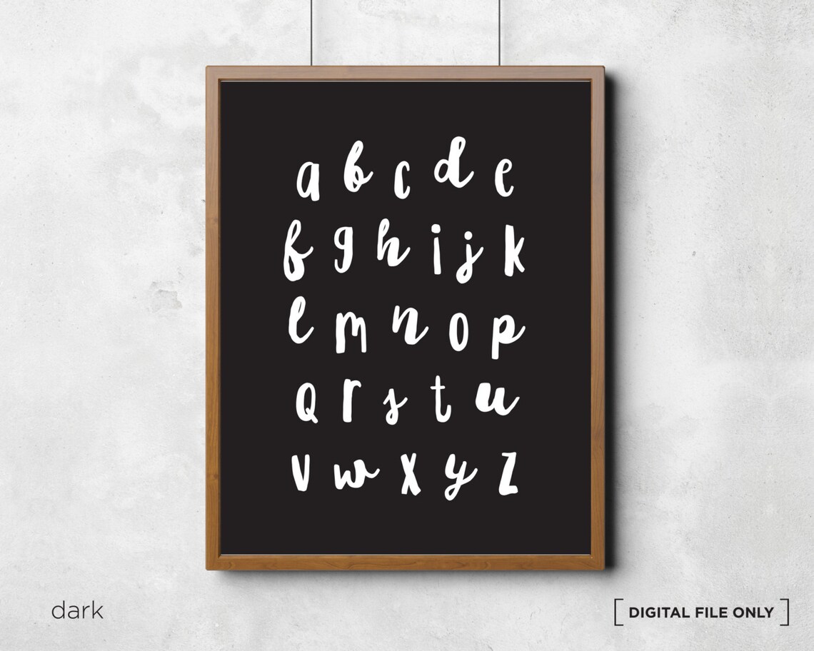 Alphabet Chart, Nursery Learning Wall Art - Image 2