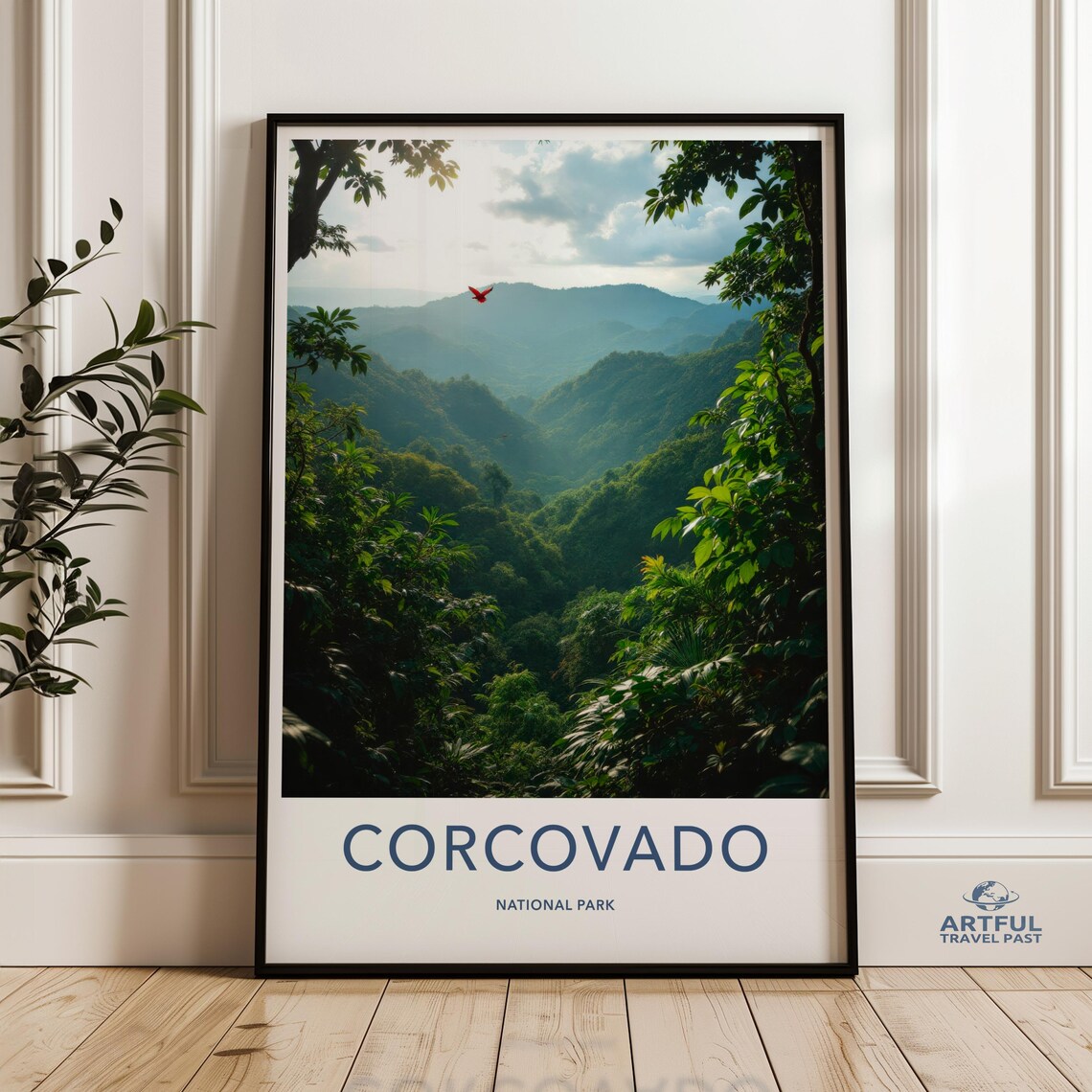Corcovado National Park Rainforest Costa Rica Jungle Travel Poster