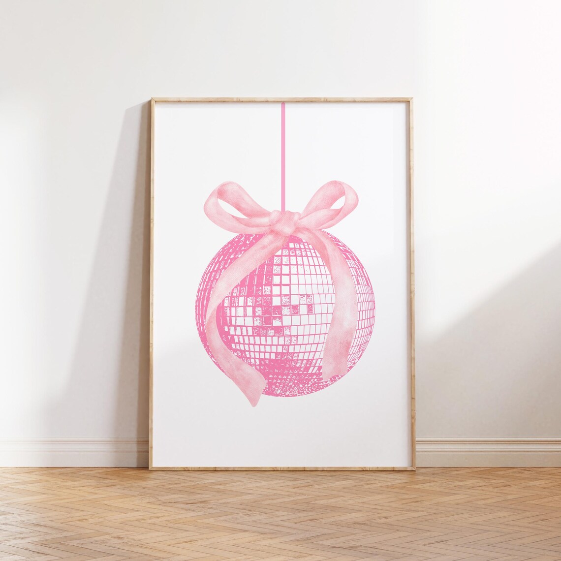 Pink Disco Ball Aesthetic Apartment Art Print - Image 4