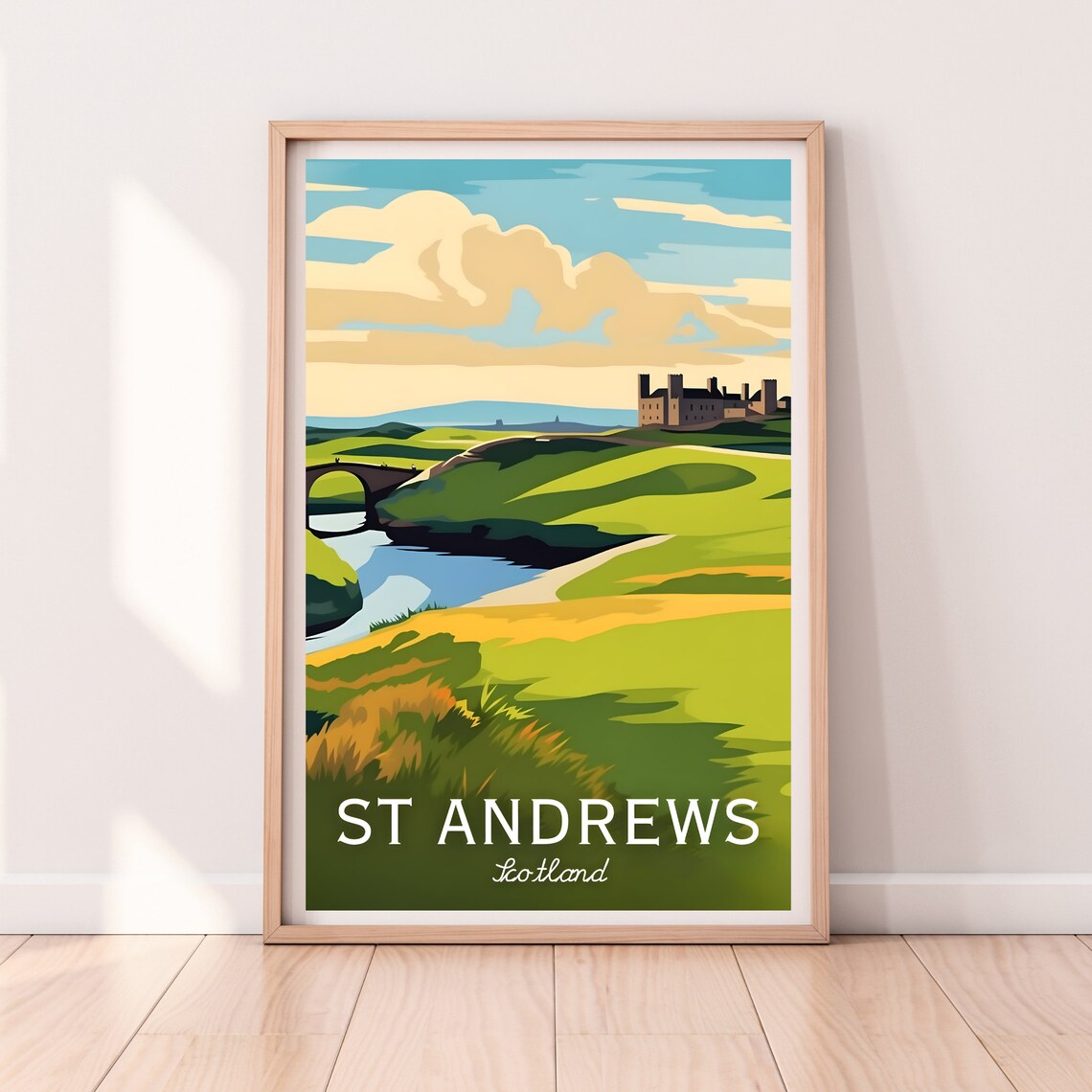 St Andrews Travel Poster, Golf Course Art Print