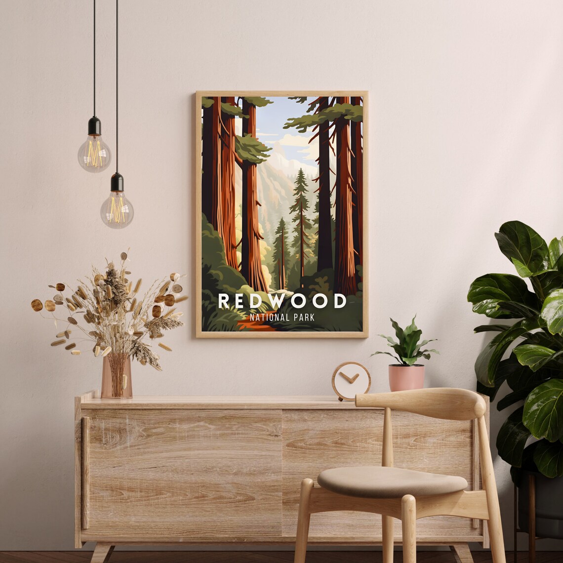 Redwood National Park Travel Poster, Wall Art Print - Image 2