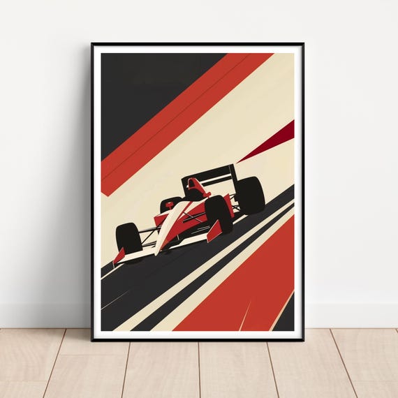 Formula 1 Poster Formula 1 Wall Art F1 Poster F1 Print F1 Poster Set Motorsport Poster Game Room Gift For Son Gift For Him Study