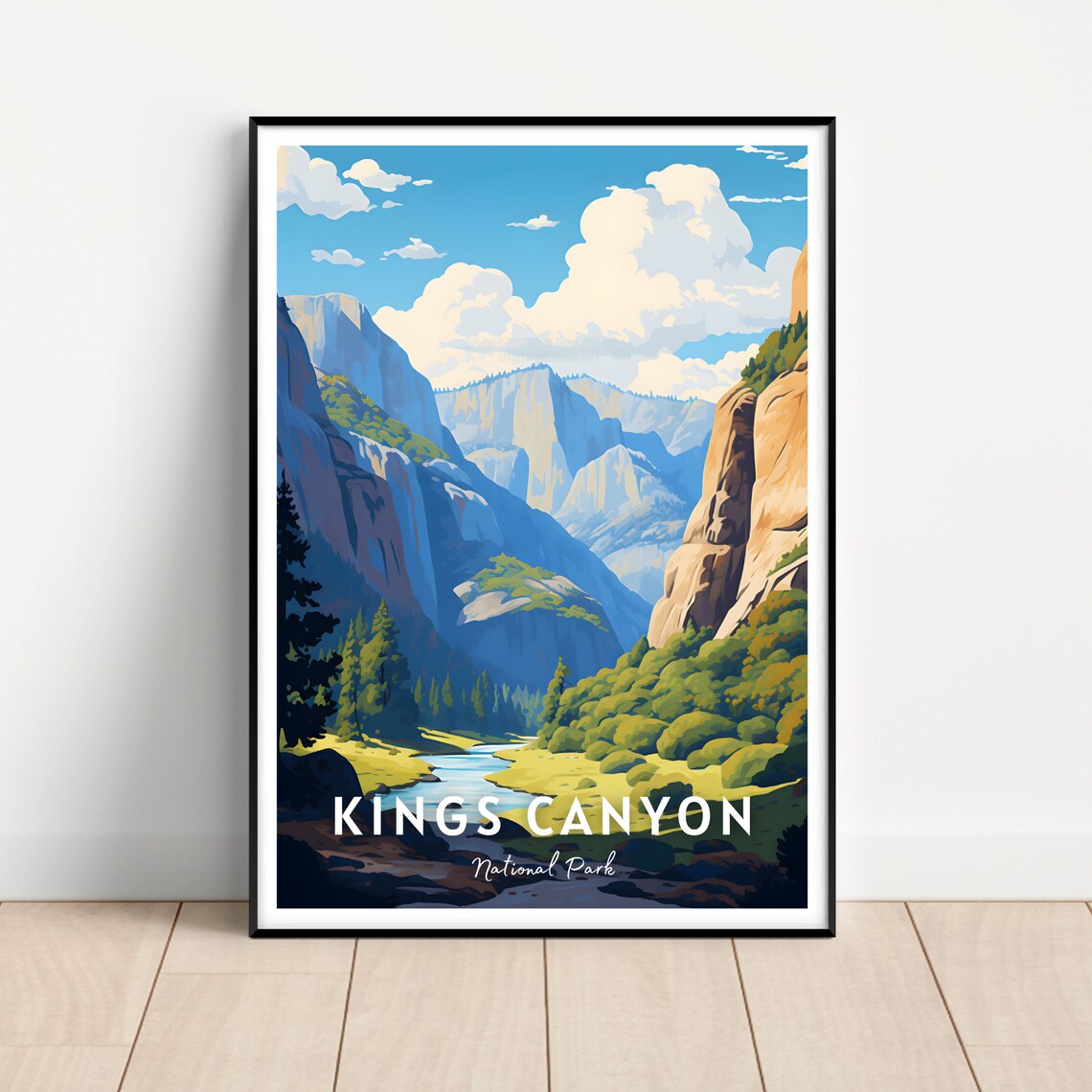 Kings Canyon National Park Poster Kings Canyon National Park Print Kings Canyon National Park Wall Art Kings Canyon Gift California Art