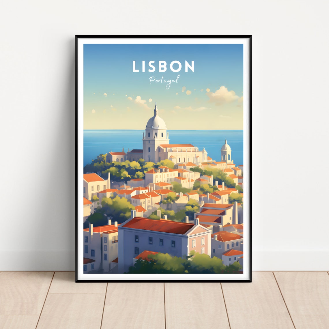 Lisbon Travel Poster Lisbon Print Lisbon Wall Art Portugal Print Portugal Poster Portugal Wall Art Portugal Gift