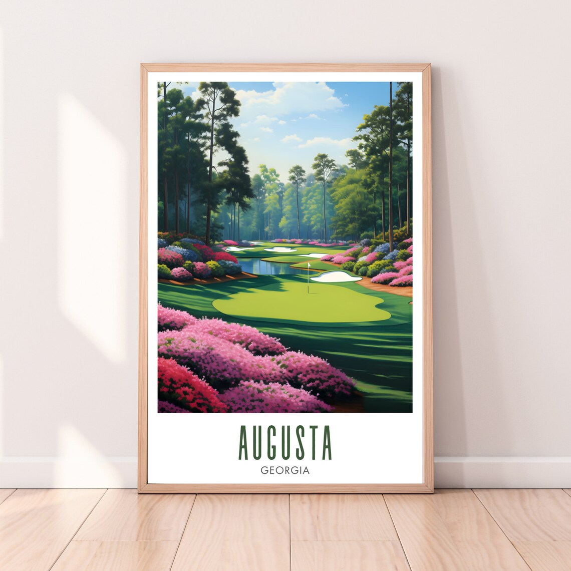 Augusta Golf Course Poster Print, Augusta Wall Art