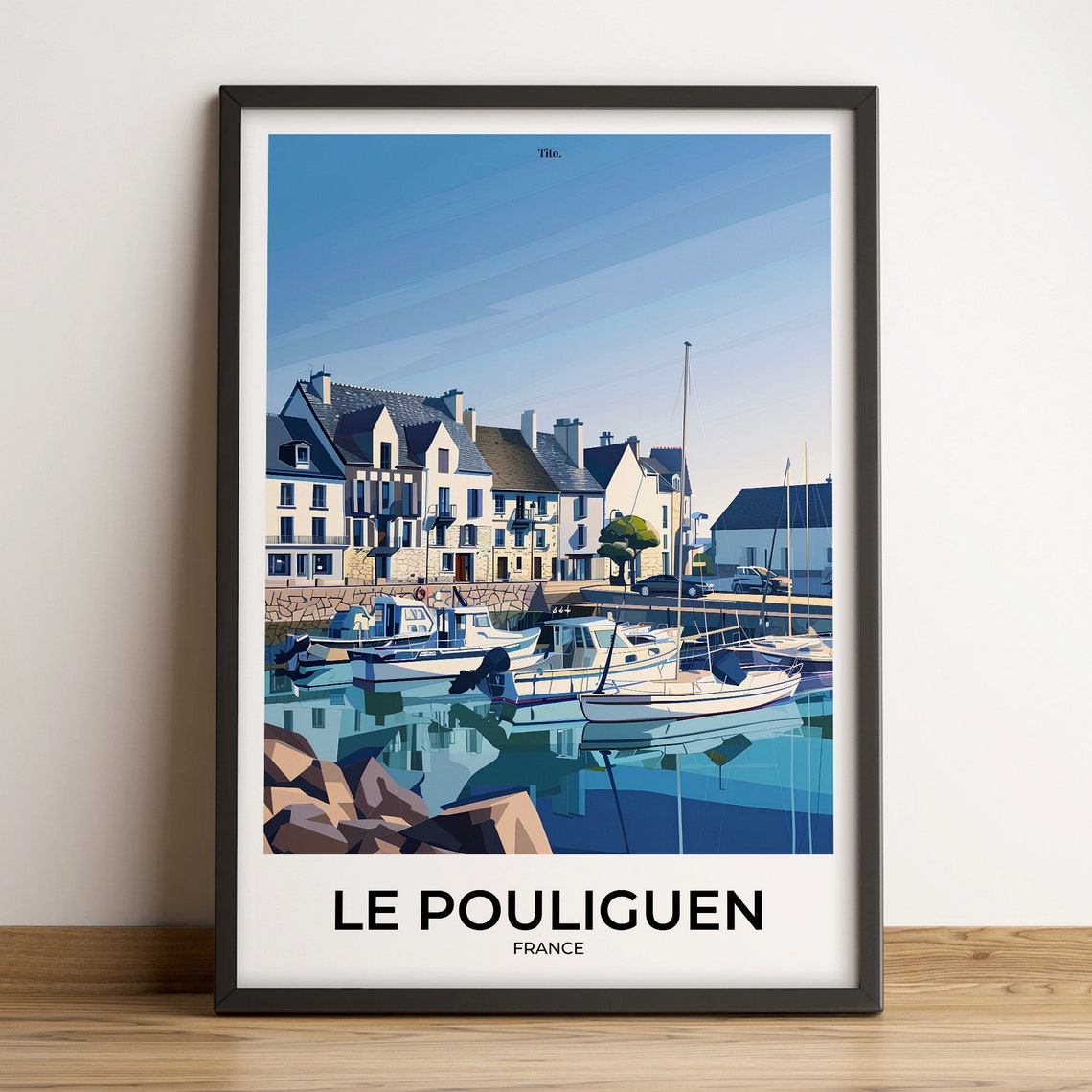Le Pouliguen Poster Le Pouliguen Travel Poster Le Pouliguen Art Print Le Pouliguen Poster Travel Gift