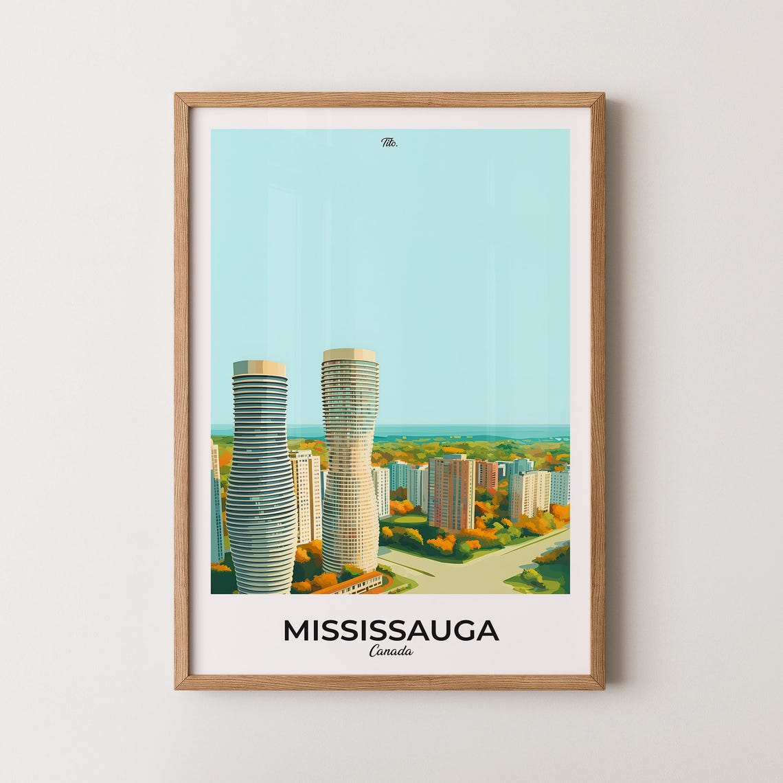 Mississauga Poster Mississauga Travel Poster Mississauga Art Print Mississauga Wall Art Canada Poster Gift For Travelers