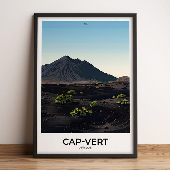 Cape Verde Poster Cape Verde Travel Poster Cape Verde Art Print Cape Verde Poster Cape Verde In Africa Customizable Gift