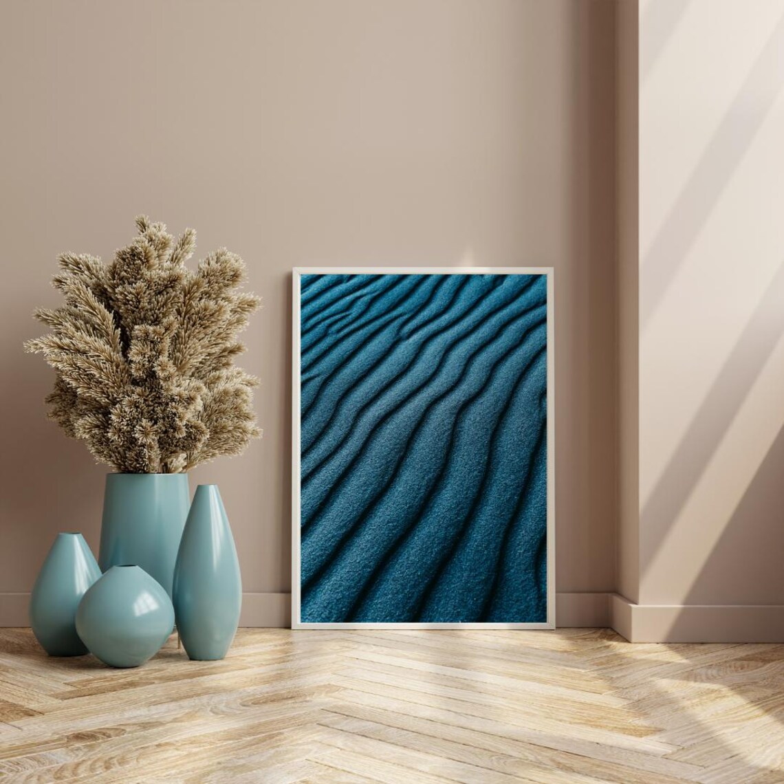 Abstract Waves Of Sand, Minimalist Ocean Inspired Art - Image 5
