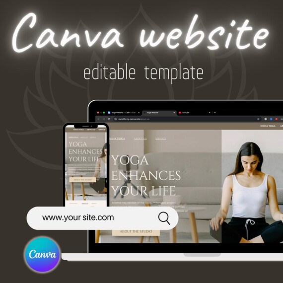 Yoga Studio Web Template, Clean Calm Design