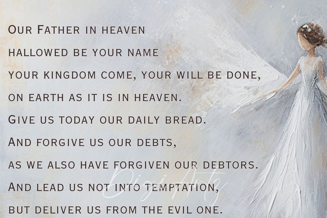 Frame Tv Christian Art Bible Verse Matthew 6 Scripture Your Kingdom Come Your Will Be Done Bible Quote Daily Bread Prayer Frame Tv - Image 6