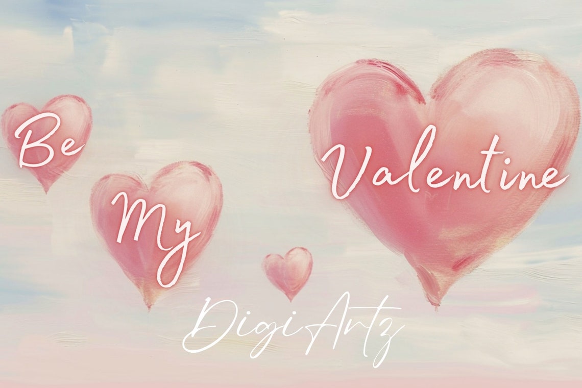 Frame Tv Valentine Love In The Air Heart Painting Be My Valentine Frame Tv Art Love Heart Balloons Home Decor Happy Valentines Day - Image 5