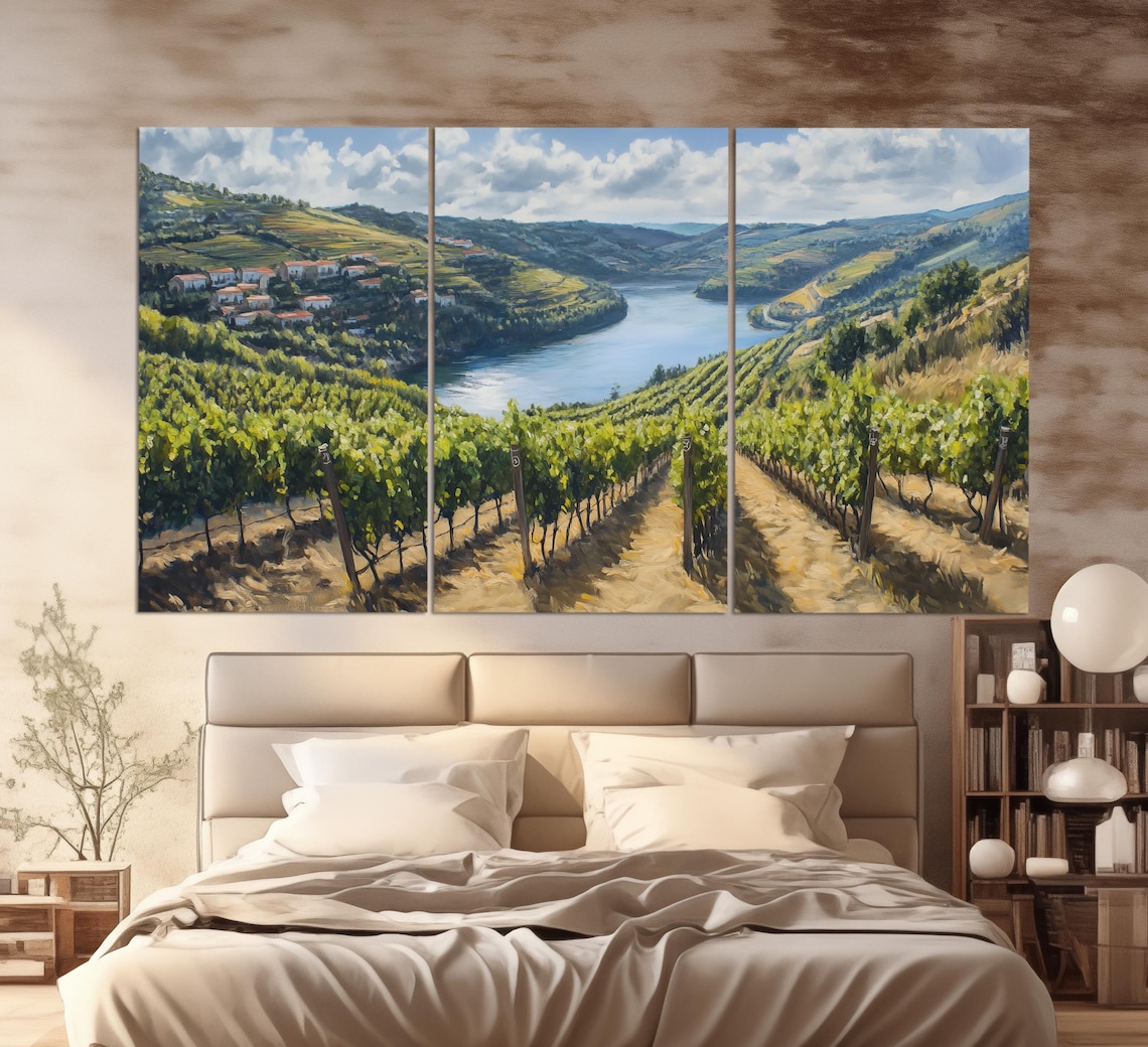 Douro Valley Vineyards, Portugal Vintage Travel Poster - Image 3