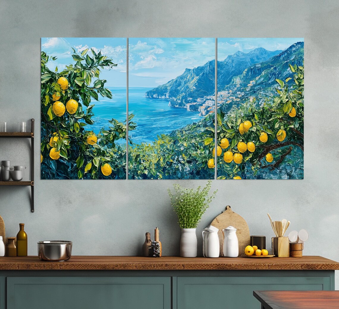 Amalfi Lemon Groves, Vintage Italy Travel Poster - Image 5
