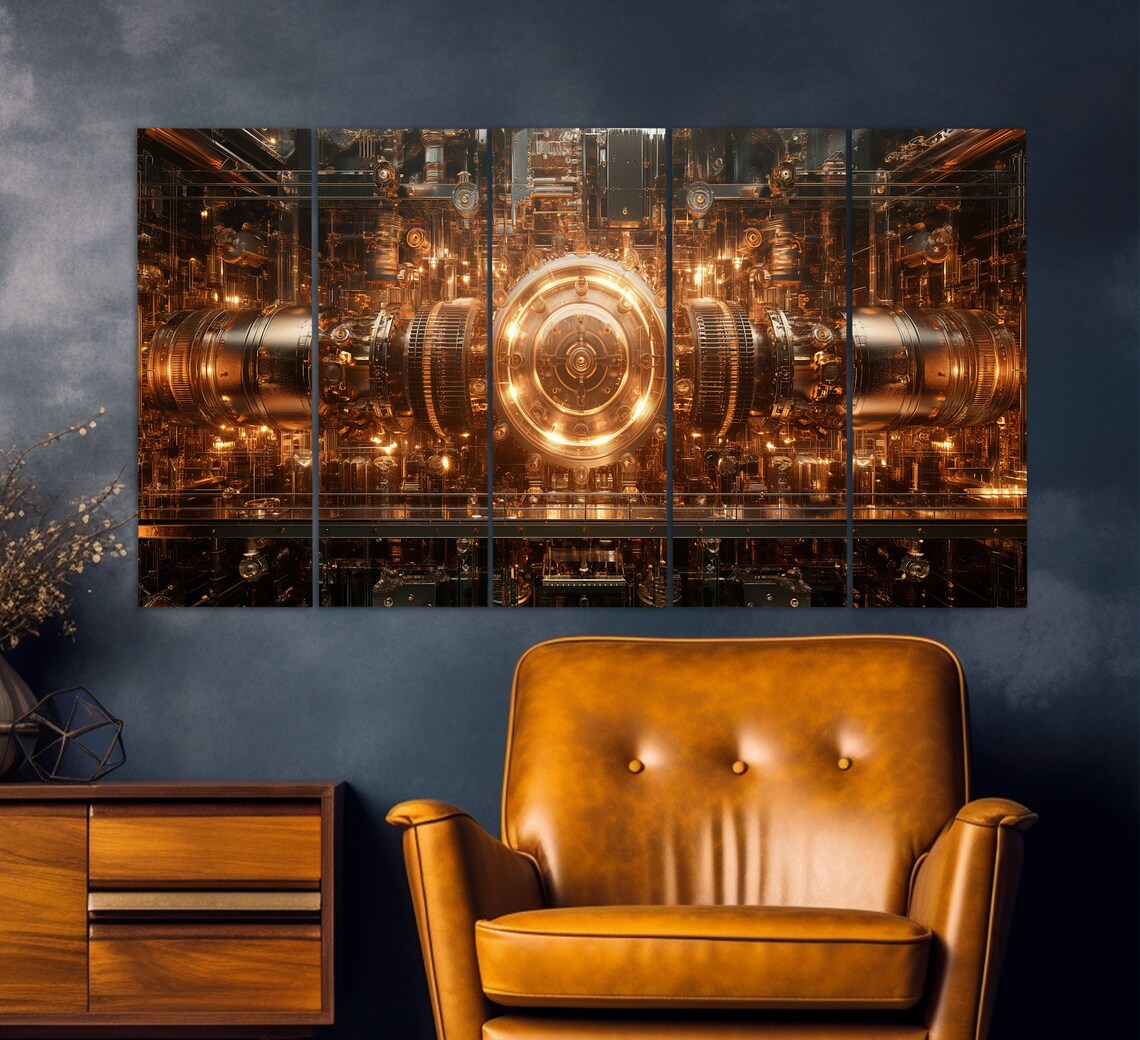 Industrial Nuclear Physics Art Print, Abstract - Image 2