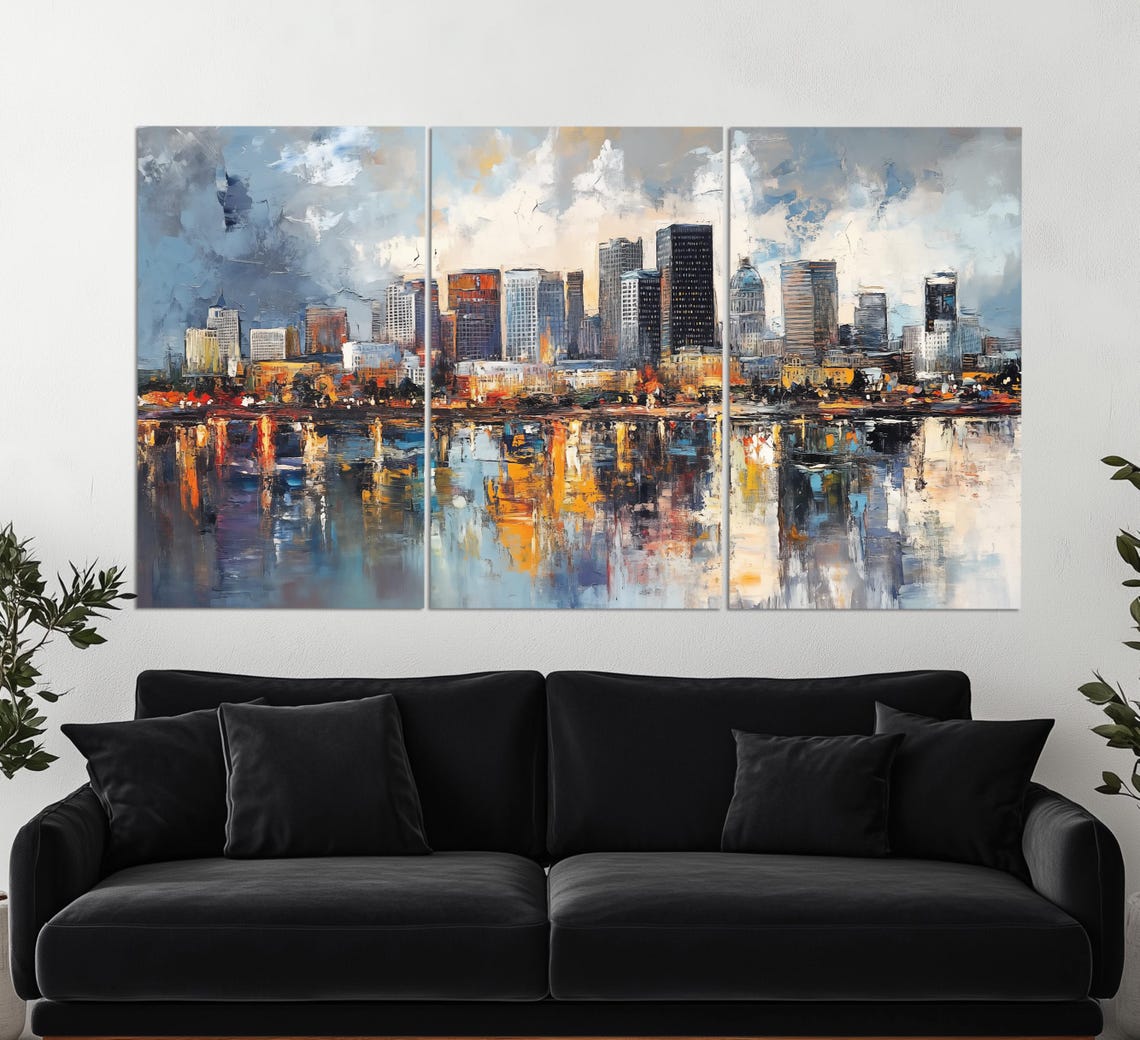 New Orleans Print In A Vintage Oil Painting Style Abstract New Orleans Wall Art Neutral Tones New Orleans Painting New Orleans Art - Image 3