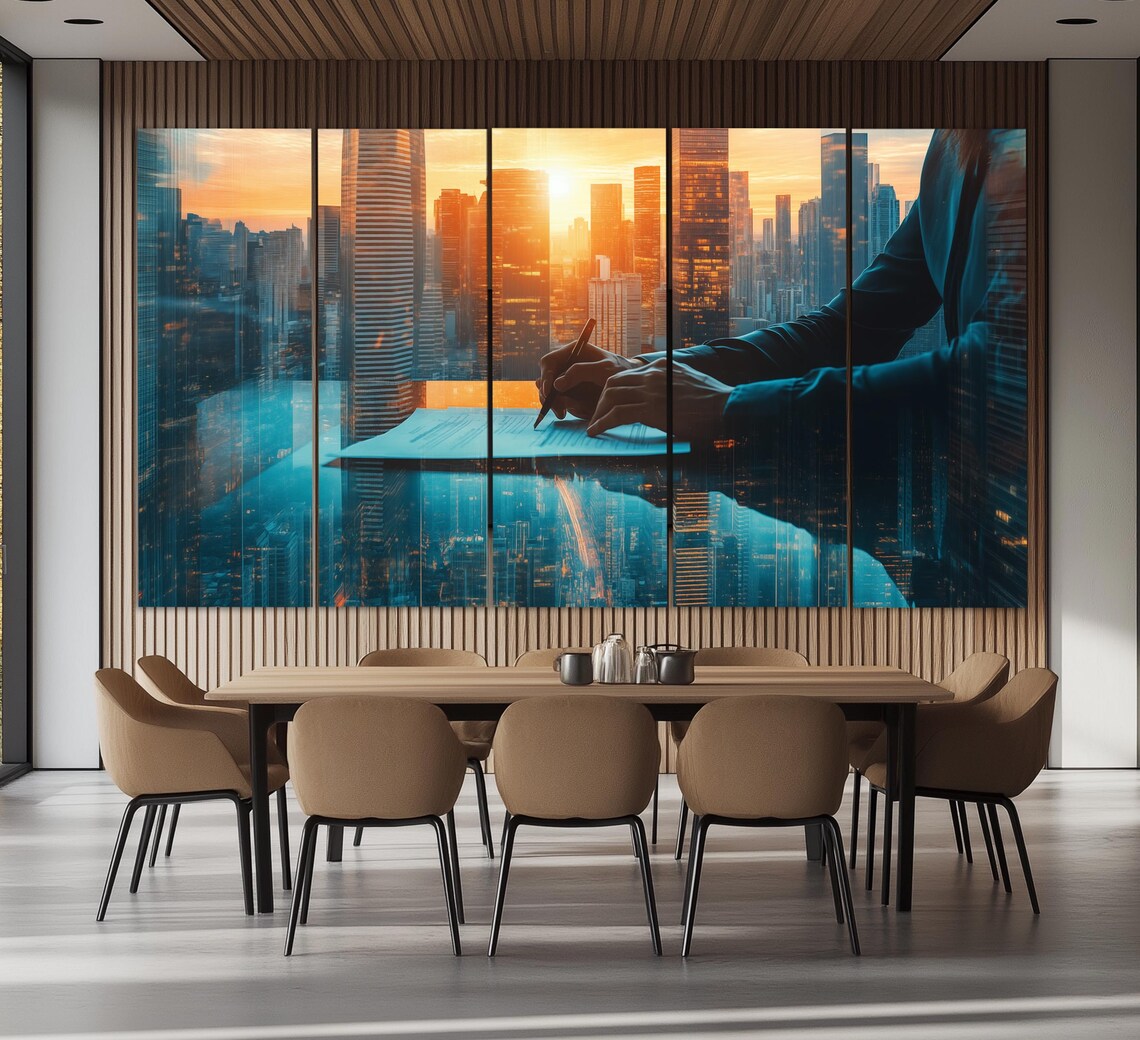 Signing A Contract Office Wall Decor, Business Gift - Image 2