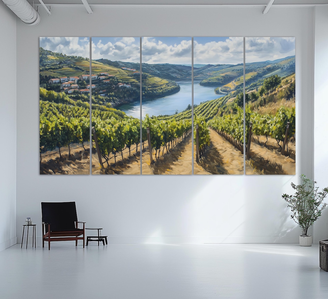 Douro Valley Vineyards, Portugal Vintage Travel Poster - Image 2