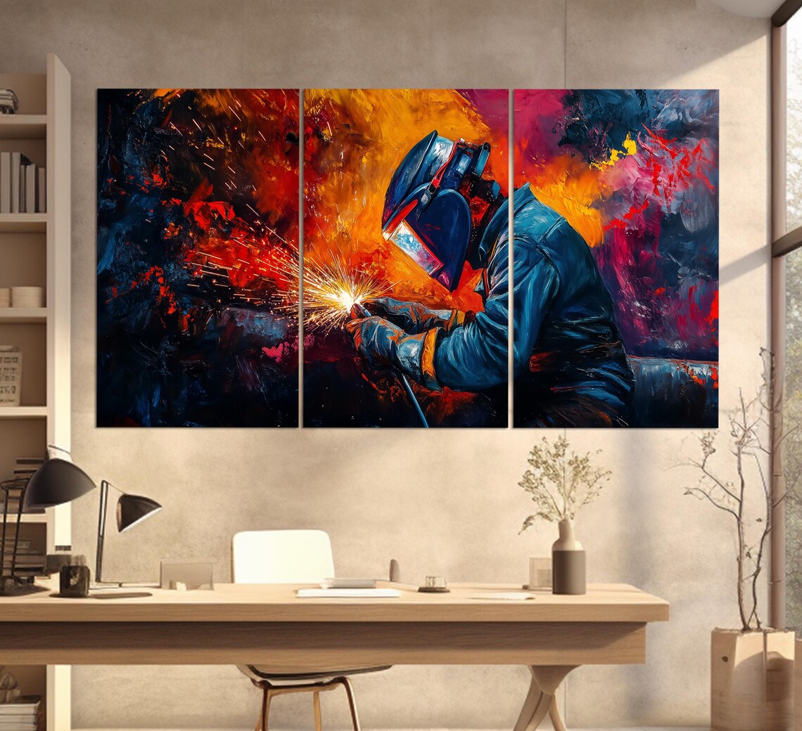Welding Factory Wall Decor, Industrial Art Print - Image 6
