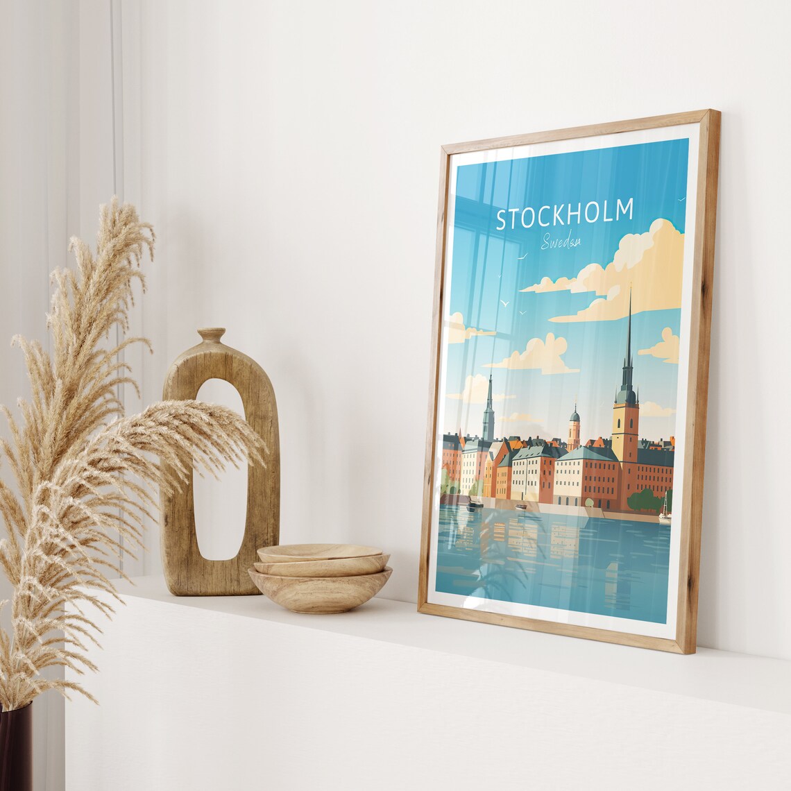 Stockholm Travel Poster, Sweden Travel Poster Art Print - Image 2