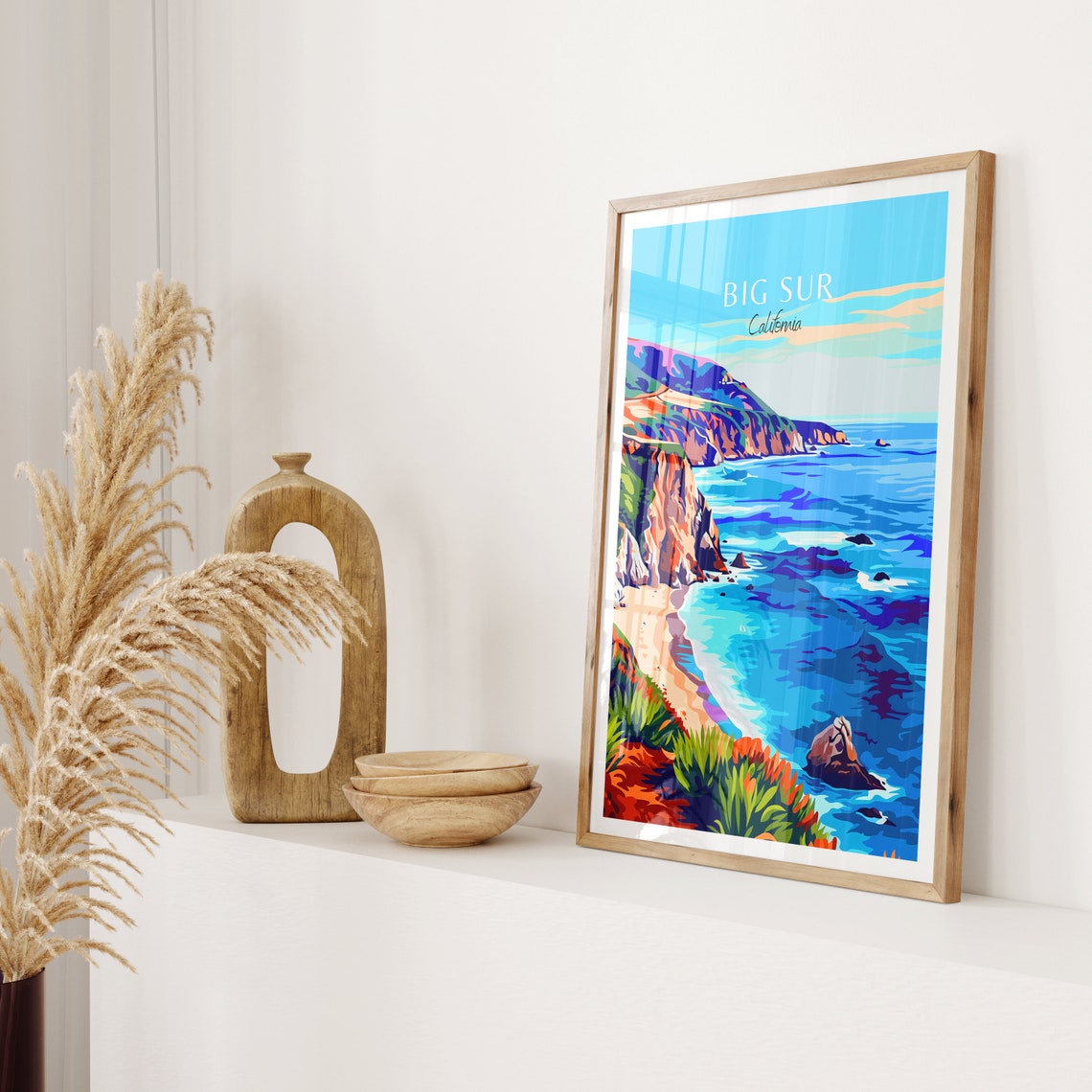 Big Sur California Dramatic Coastline Cliffs and Ocean Poster - Image 2