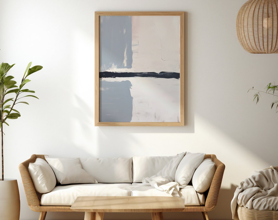 Minimalist Abstract Wall Art Neutral Home Decor Print - Image 4