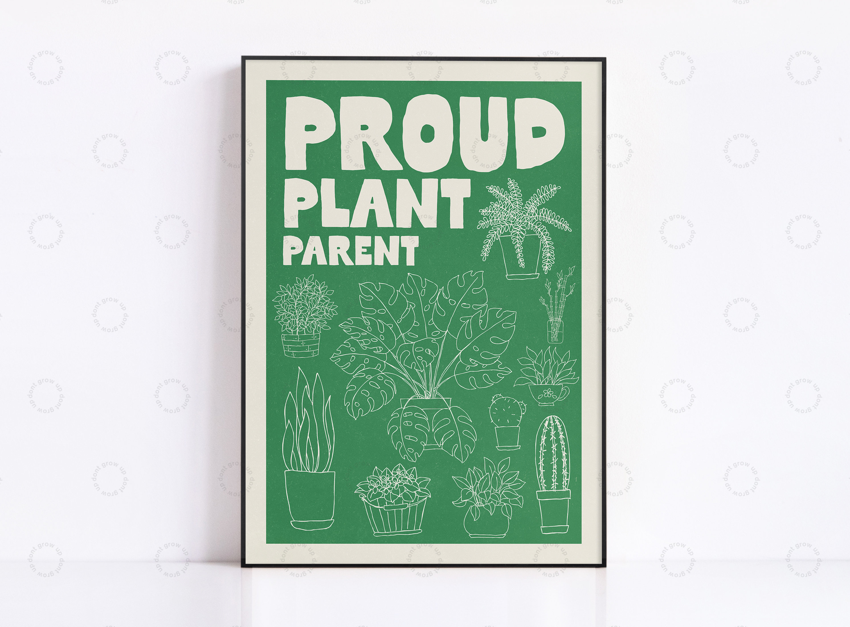 Plant Print Botanical Poster, Modern Kitchen Art Print