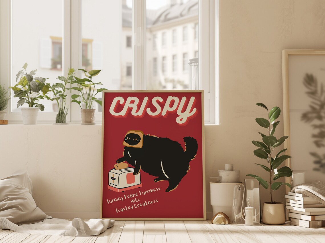 Funny Black Cat, Retro Cat Lover Gift - Image 2