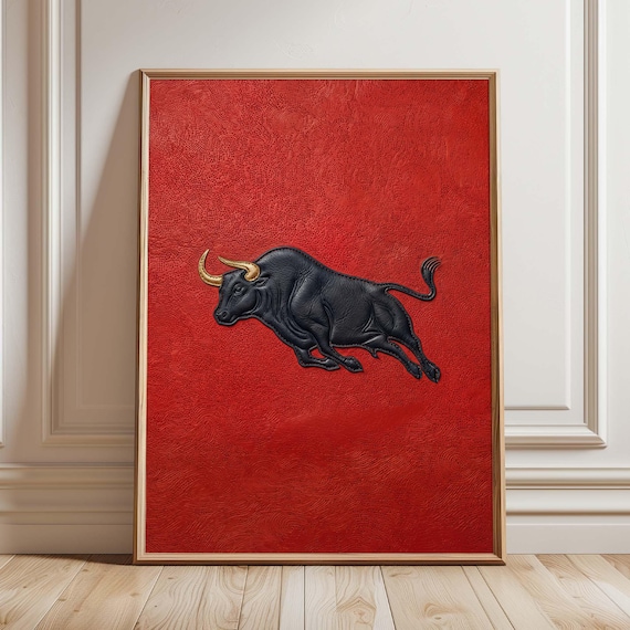 Charging Bull, Taurus Western Animal Art