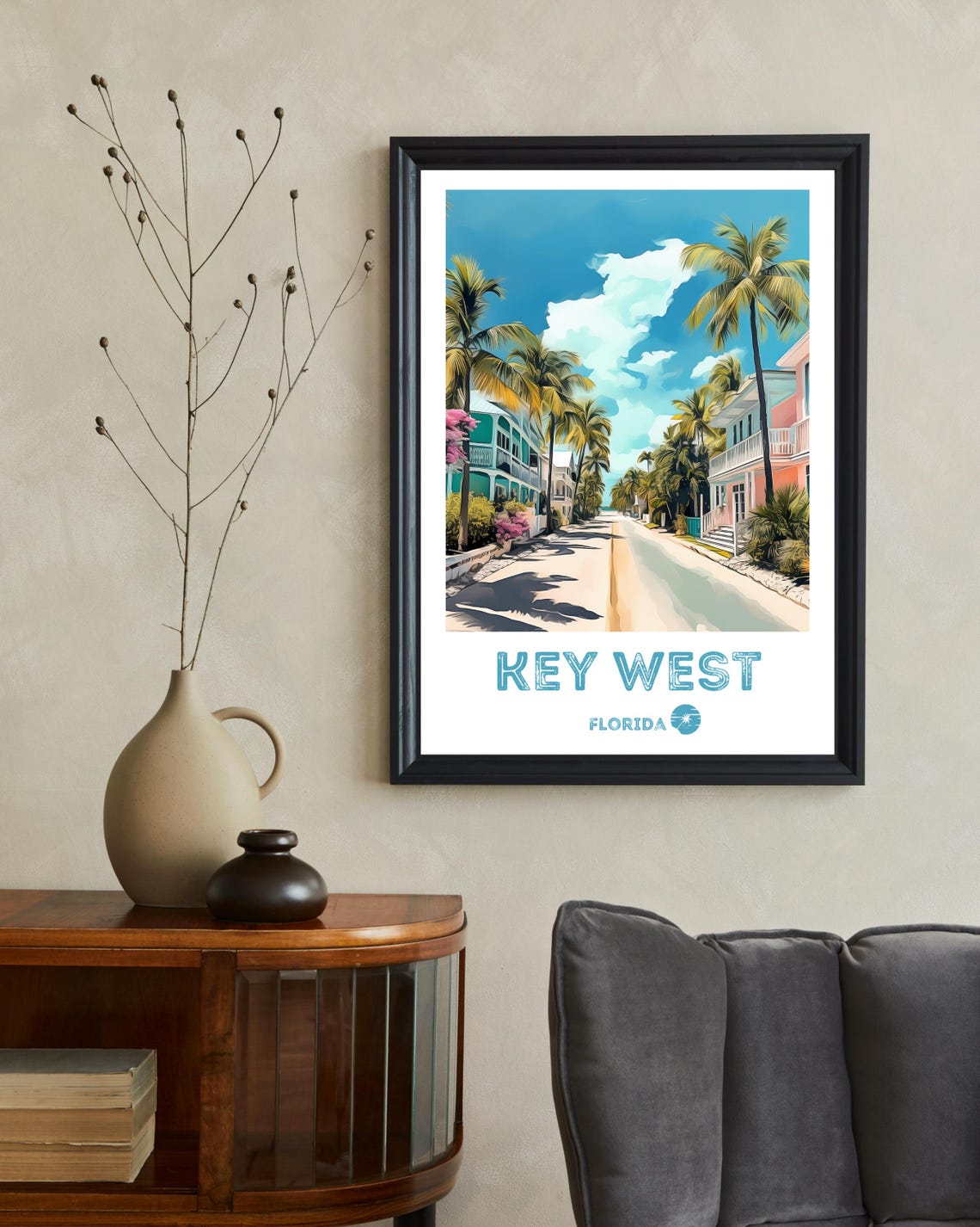 Key West Retro Travel Poster - Image 2