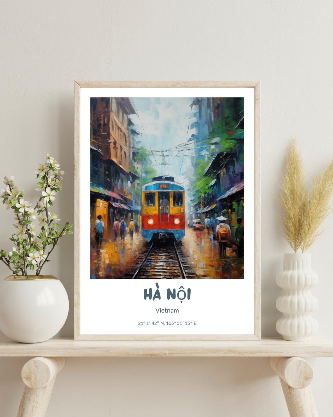Hanoi Hanoi Traditional Travel Poster