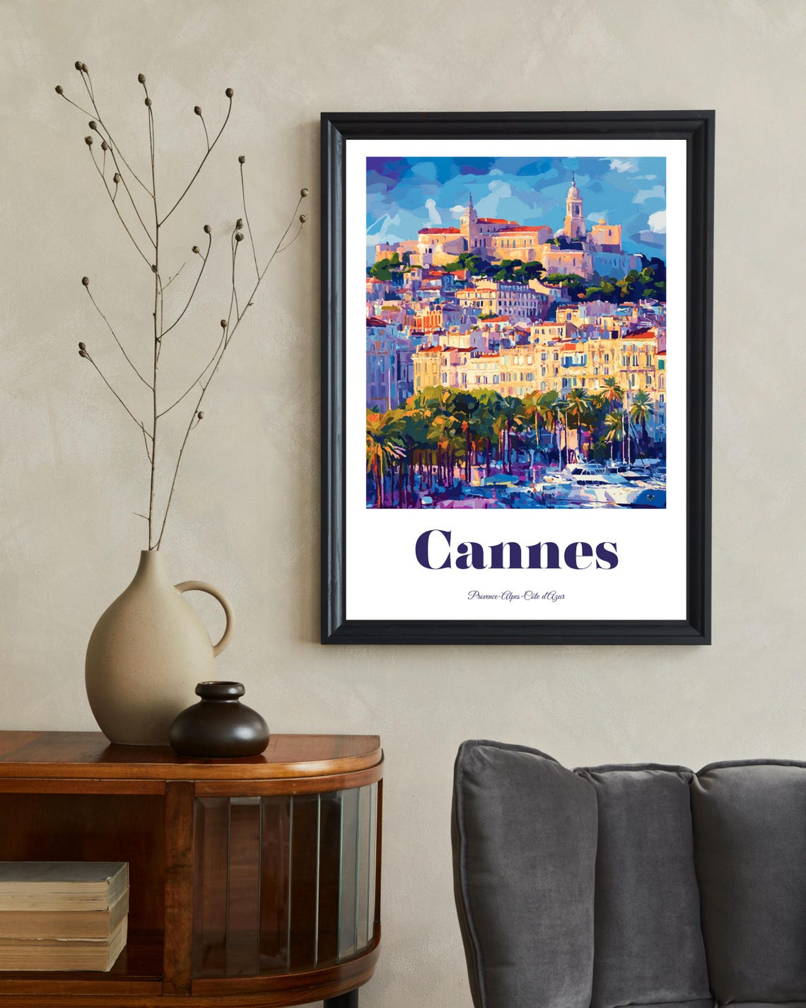 Cannes Travel Poster, French Riviera Art Gift - Image 2