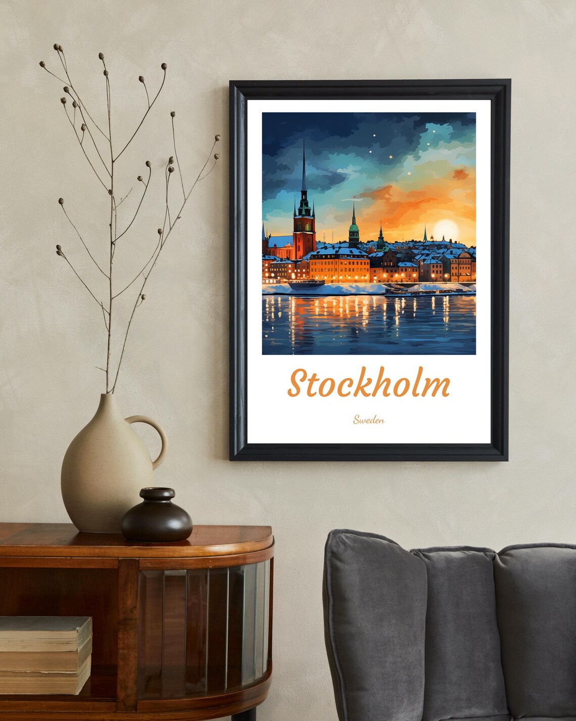 Stockholm Poster, Sweden Home Decoration Gift - Image 2