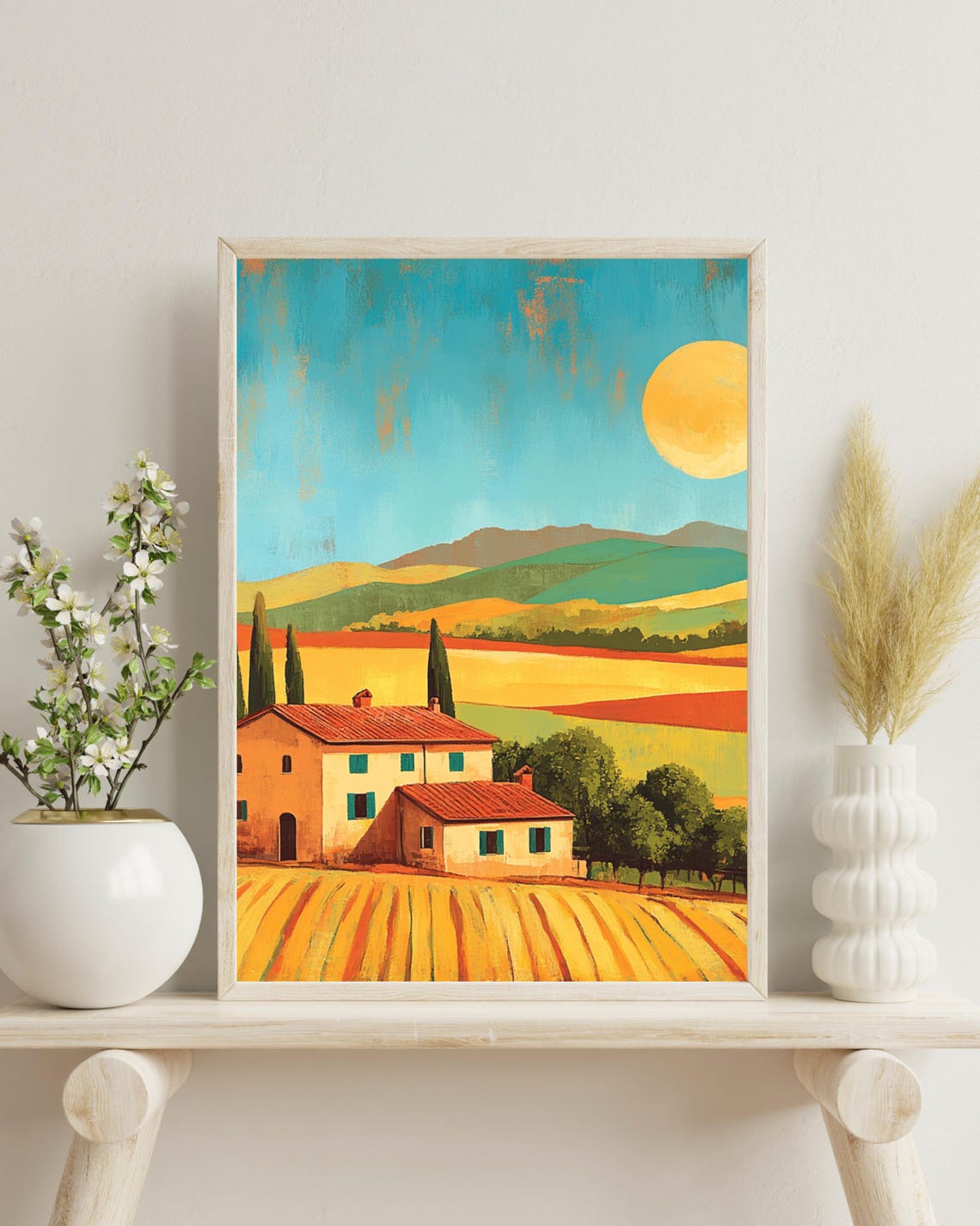 Tuscany Poster Tuscany Travel Print Tuscany Vintage Print Tuscany Retro Art Toskana Art Italian Wall Art Kitchen Decor Christmas Gift